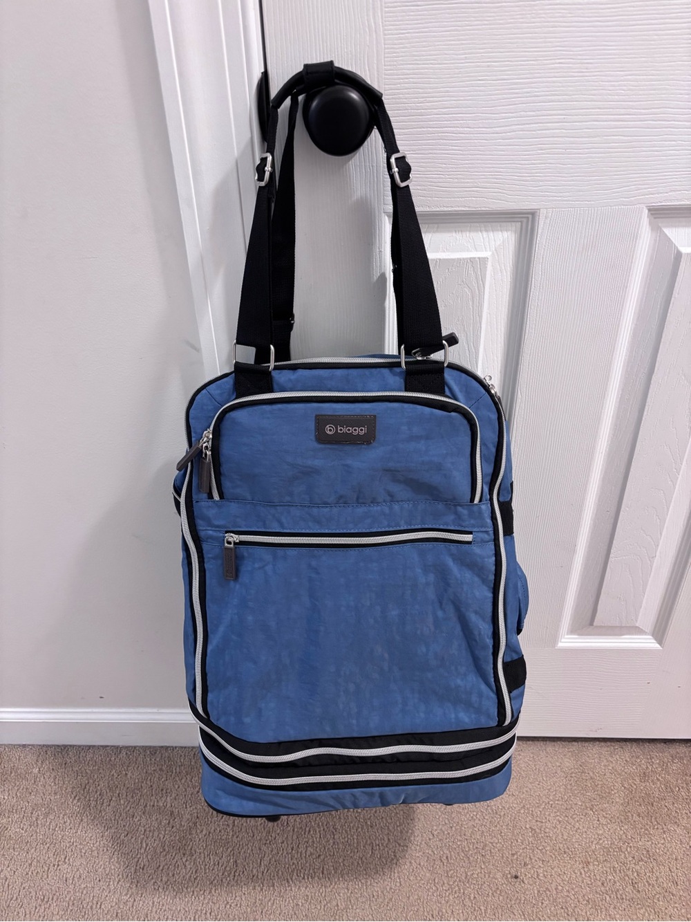 Biaggi Blue Convertible Travel Tote Bag - brand new with tags